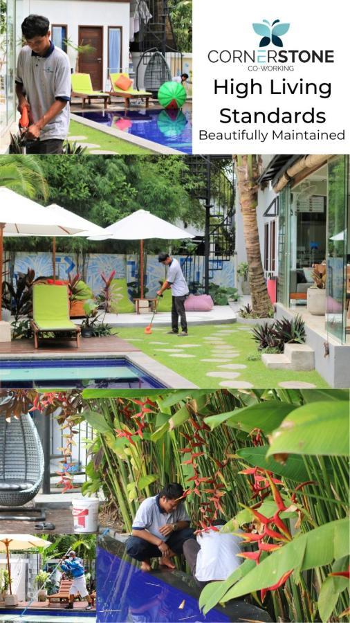 캉구 Cornerstone Bali Coworking 호스텔 외부 사진